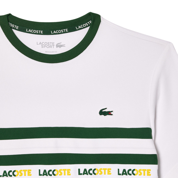 Lacoste Ultra-Dry Logo Stripe T-Skjorte