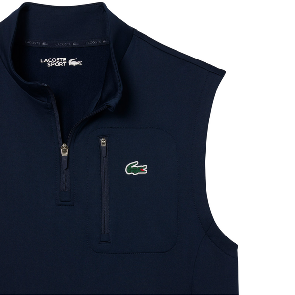 Lacoste Sport Quarter Zip Layering Vest