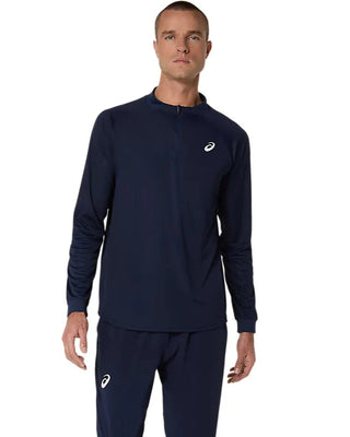 Kjøp marinebla Asics Match LS Halfzip Herre
