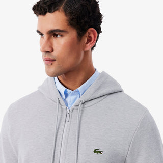 Lacoste Classic Fit Zip Hoodie Herre gråmelert, bilde 2
