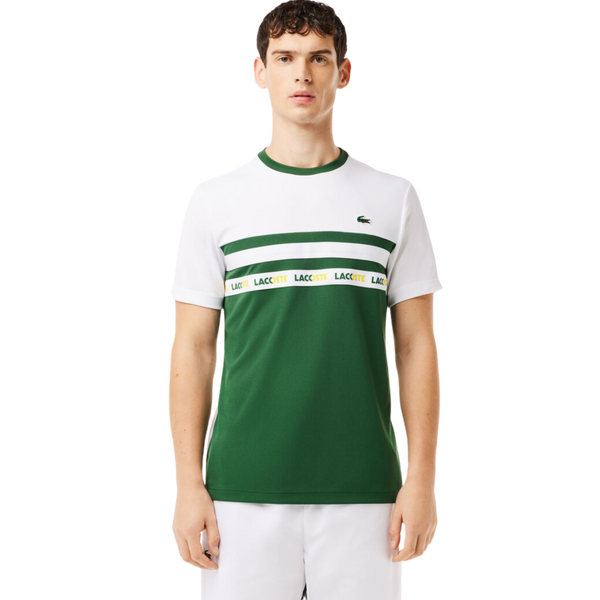 Lacoste Ultra-Dry Logo Stripe T-Skjorte