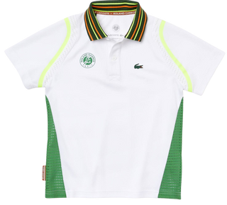 Kjøp hvit Lacoste Roland Garros Polo Junior