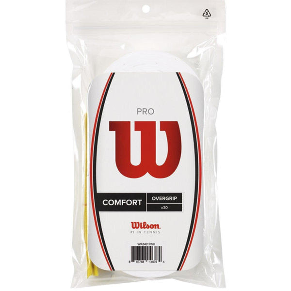 Wilson Pro Overgrip 30-Pack White - Tennishandelen